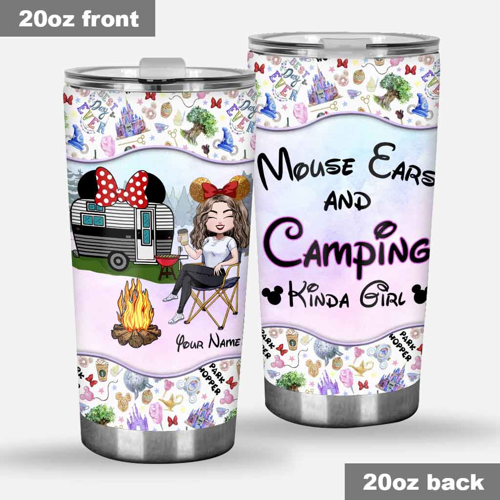 Personalized Camping Kinda Girl Tumbler Custom Name Gift Tumbler GradoCreations