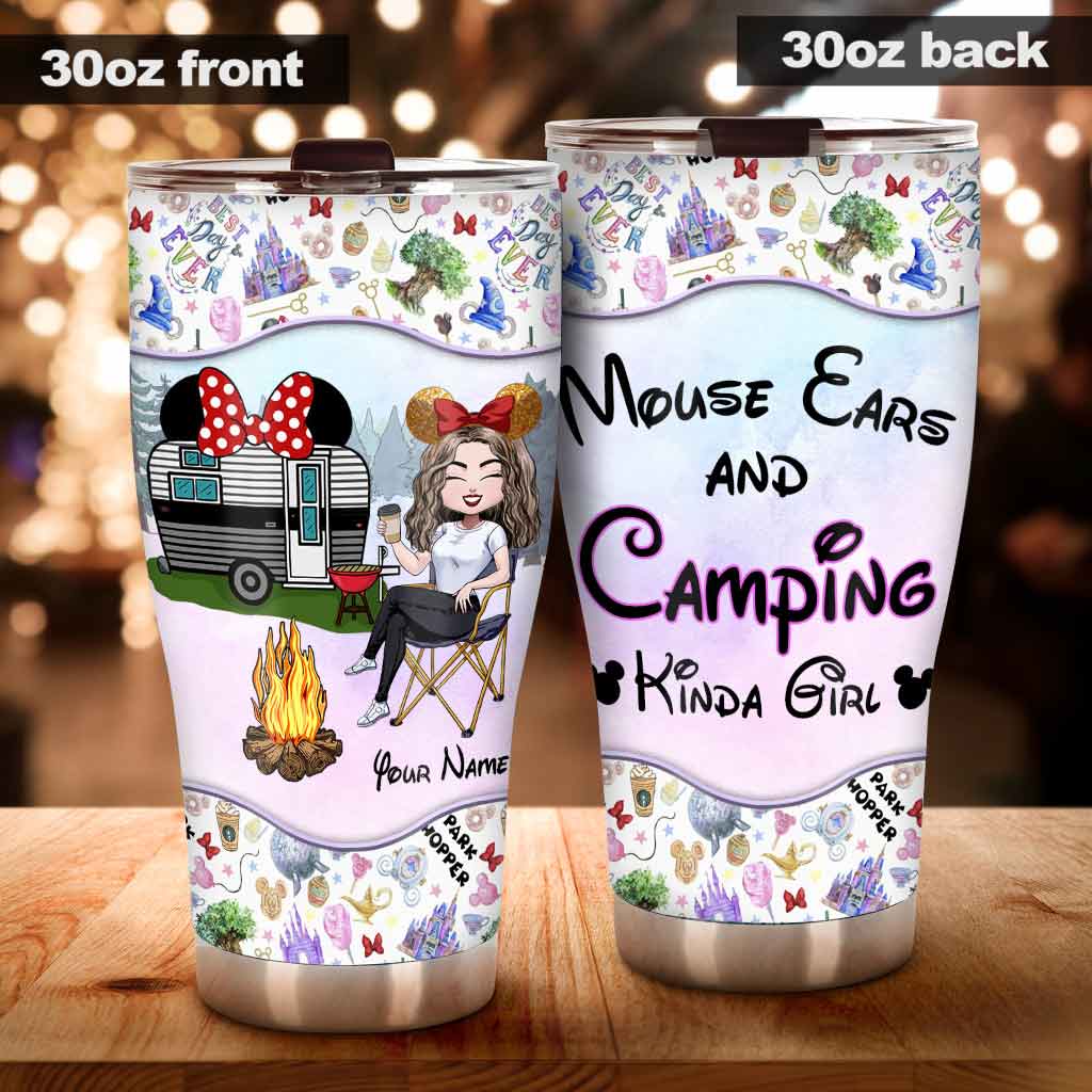 Personalized Camping Kinda Girl Tumbler Custom Name Gift Tumbler GradoCreations