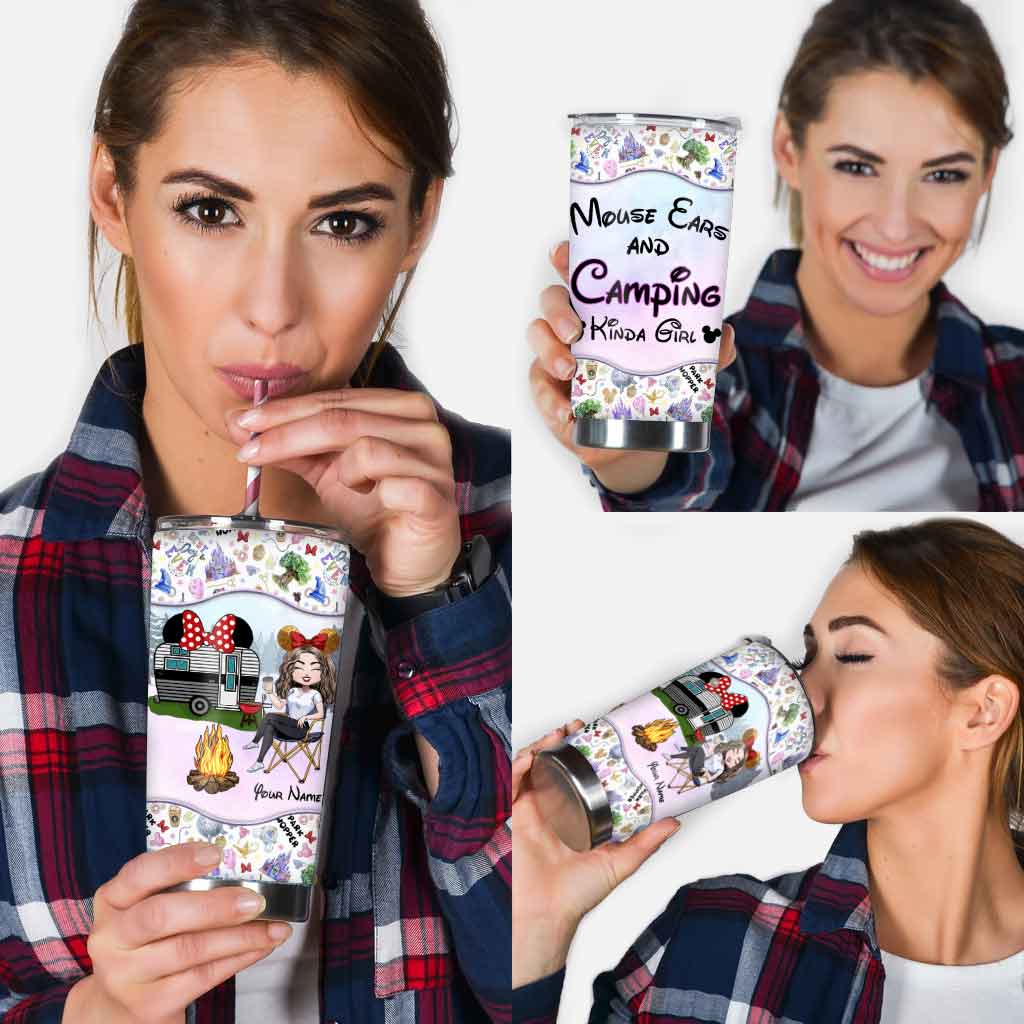 Personalized Camping Kinda Girl Tumbler Custom Name Gift Tumbler GradoCreations