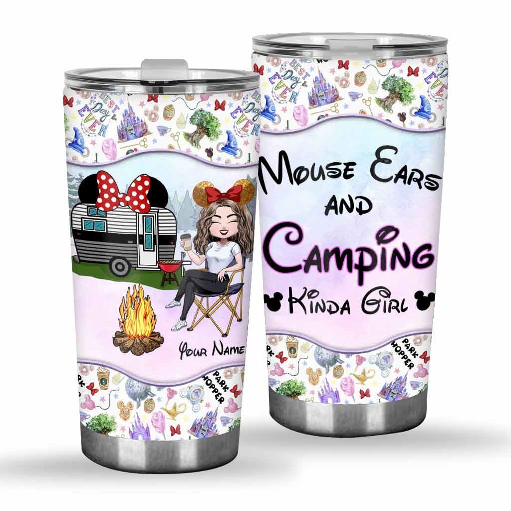 Personalized Camping Kinda Girl Tumbler Custom Name Gift Tumbler GradoCreations