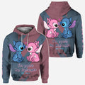 Personalized All-Over Print Hoodie Custom Couple Gift for Valentine's Day All Over Shirt GradoCreations