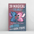 Personalized Magical Years Poster Custom Names Gift for Couple Canvas and Poster GradoCreations