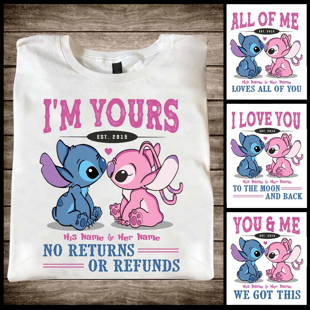 Personalized I'm Yours T-shirt & Hoodie with Custom Names for Couple Gift T-shirt & Hoodie GradoCreations