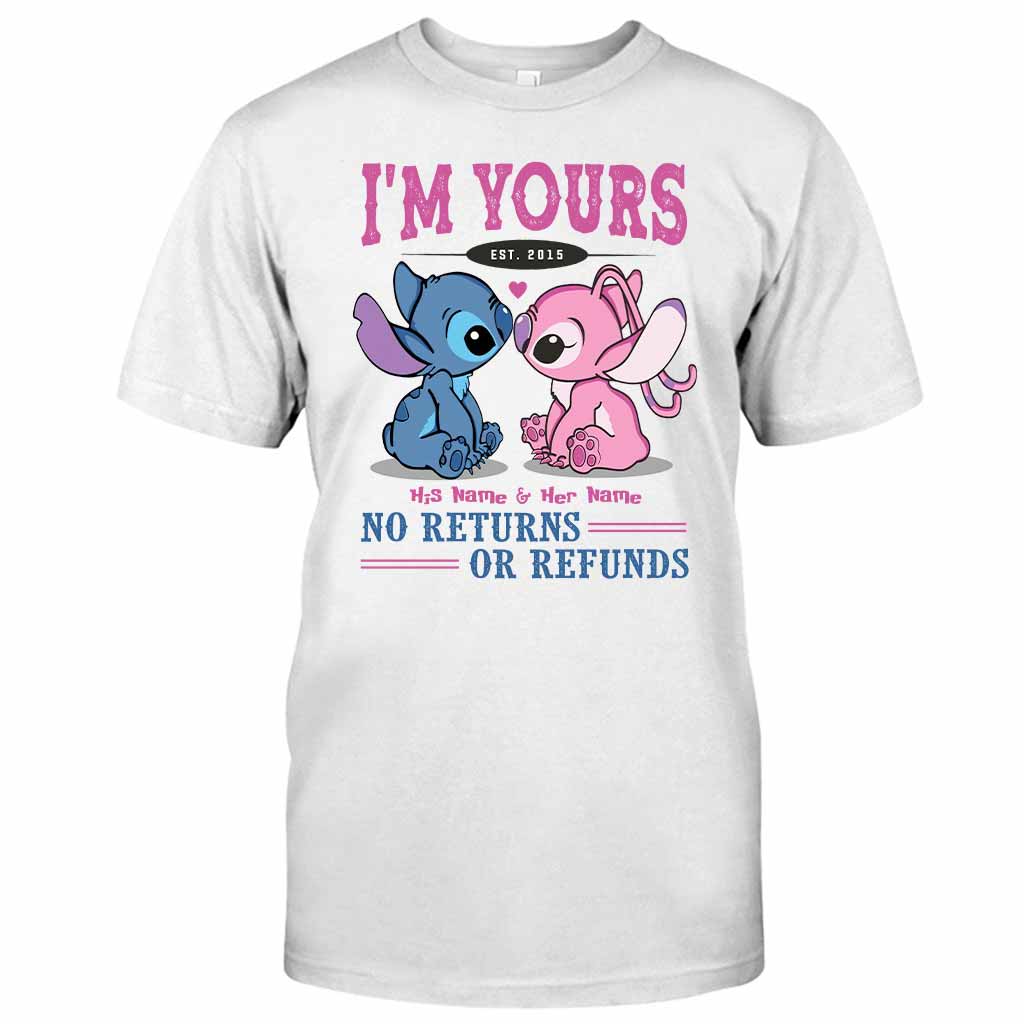 Personalized I'm Yours T-shirt & Hoodie with Custom Names for Couple Gift T-shirt & Hoodie GradoCreations