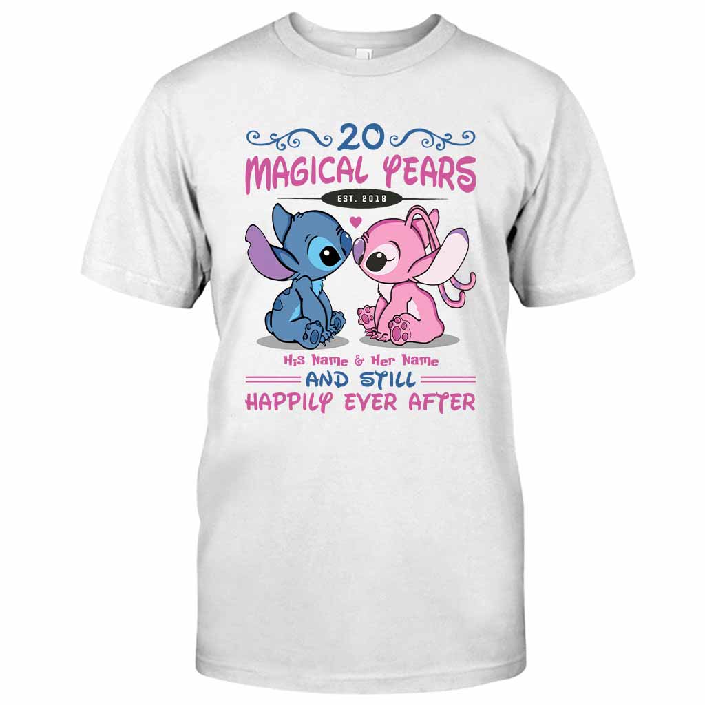Personalized T-shirt and Hoodie Magic Years Gift for Couple T-shirt & Hoodie GradoCreations