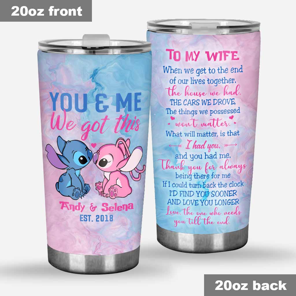 Personalized Tumbler Unique Couple Gift for Wedding Anniversary Tumbler GradoCreations