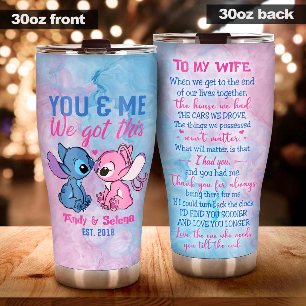 Personalized Tumbler Unique Couple Gift for Wedding Anniversary Tumbler GradoCreations