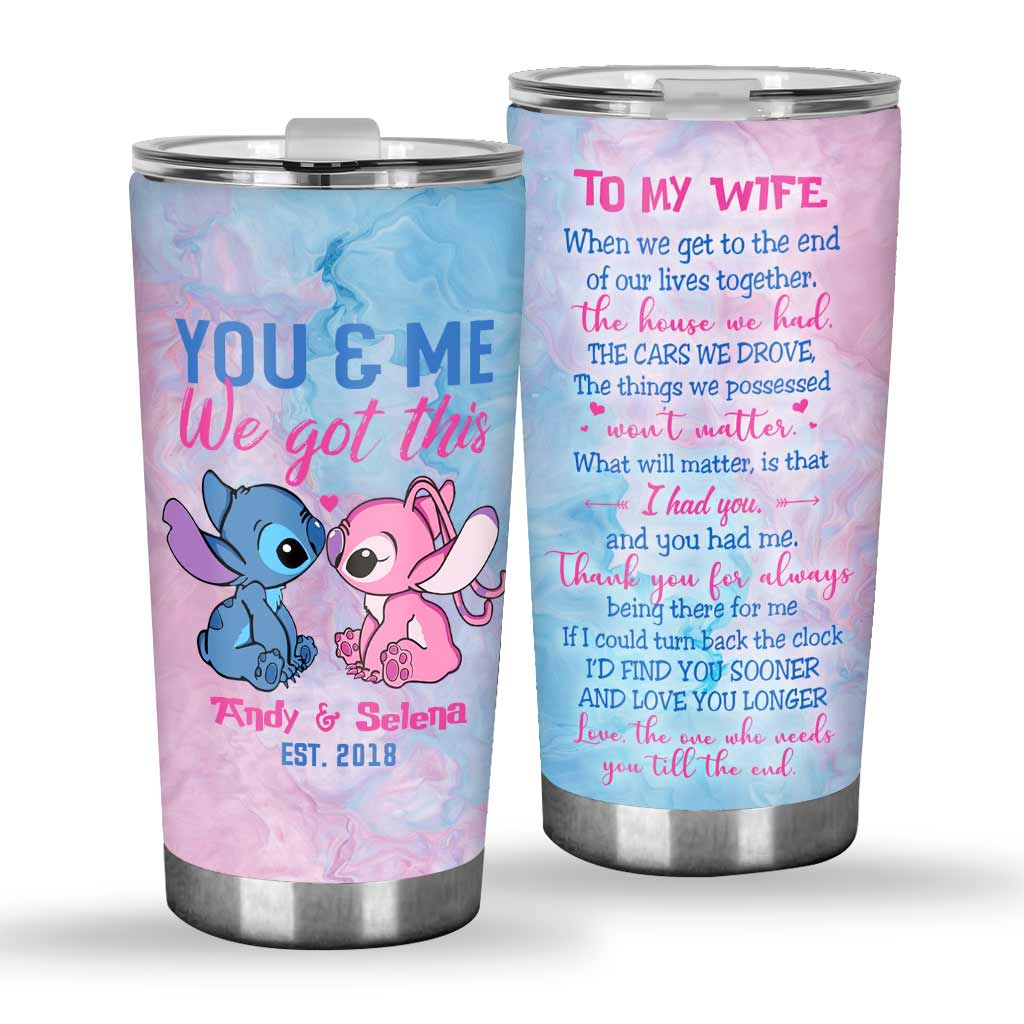Personalized Tumbler Unique Couple Gift for Wedding Anniversary Tumbler GradoCreations