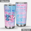 Personalized 20oz Tumbler Custom Love Quote Gift for Wife Tumbler GradoCreations