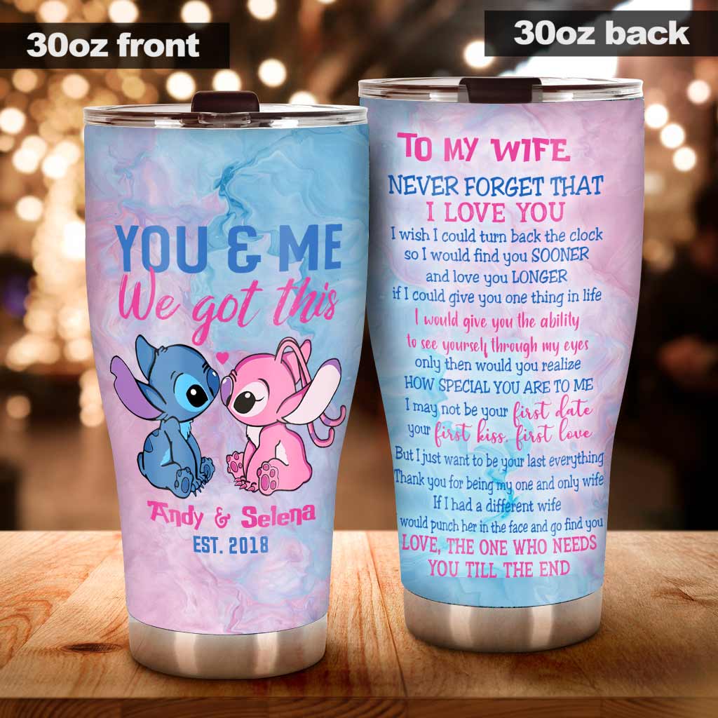 Personalized 20oz Tumbler Custom Love Quote Gift for Wife Tumbler GradoCreations