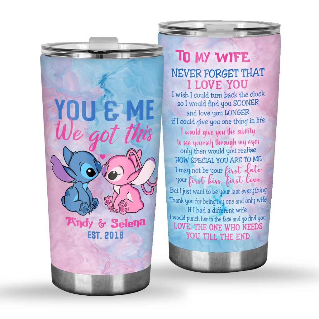 Personalized 20oz Tumbler Custom Love Quote Gift for Wife Tumbler GradoCreations