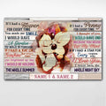Personalized Couple Mouse Poster Love Message Gift Canvas and Poster GradoCreations