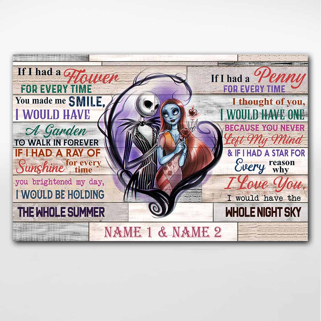 Personalized Couple Poster Unique Love Quote Gift for Anniversary Canvas and Poster GradoCreations