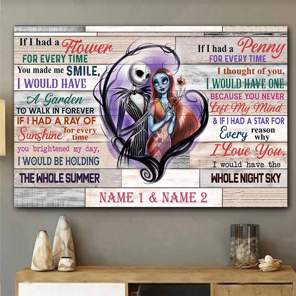 Personalized Couple Poster Unique Love Quote Gift for Anniversary Canvas and Poster GradoCreations