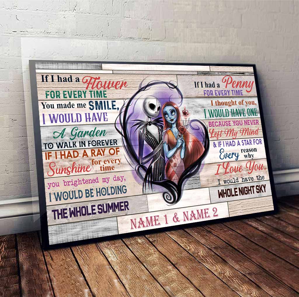 Personalized Couple Poster Unique Love Quote Gift for Anniversary Canvas and Poster GradoCreations