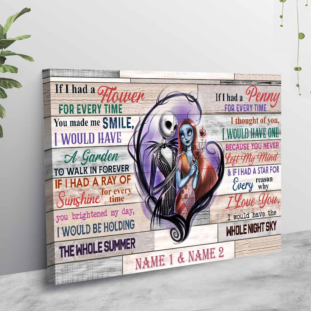 Personalized Couple Poster Unique Love Quote Gift for Anniversary Canvas and Poster GradoCreations