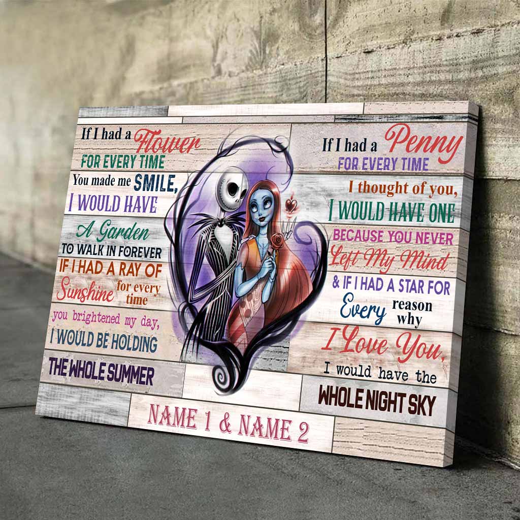 Personalized Couple Poster Unique Love Quote Gift for Anniversary Canvas and Poster GradoCreations
