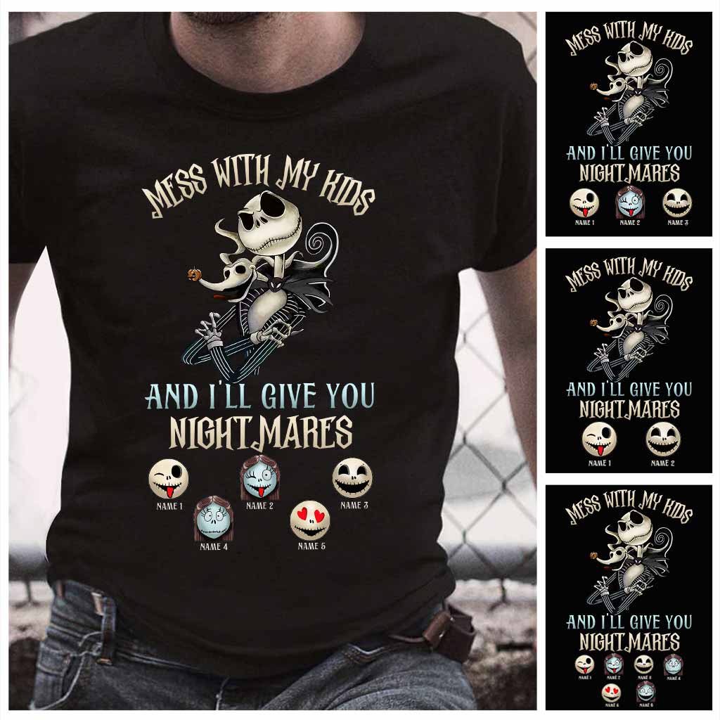 Personalized Nightmare T-shirt and Hoodie Gift for Dad | Halloween & Father's Day T-shirt & Hoodie GradoCreations