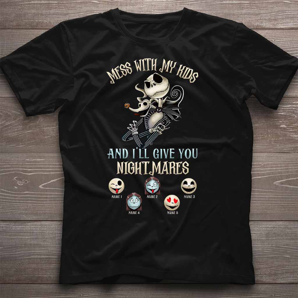 Personalized Nightmare T-shirt and Hoodie Gift for Dad | Halloween & Father's Day T-shirt & Hoodie GradoCreations