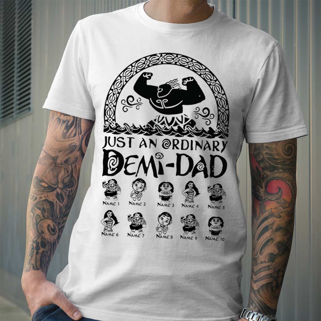 Personalized Demi-Dad T-Shirt & Hoodie Custom Name Gift for Father's Day T-shirt & Hoodie GradoCreations