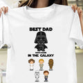 Personalized Best Dad In The Galaxy T-Shirt & Hoodie Gift for Father's Day T-shirt & Hoodie GradoCreations