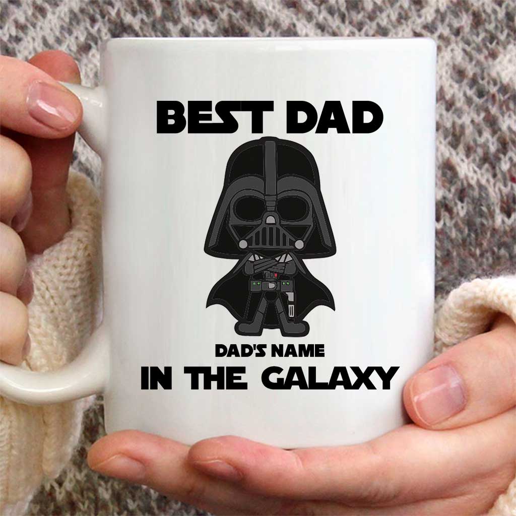 Personalized Best Dad In The Galaxy Mug Custom Name Gift for Father's Day Mug GradoCreations
