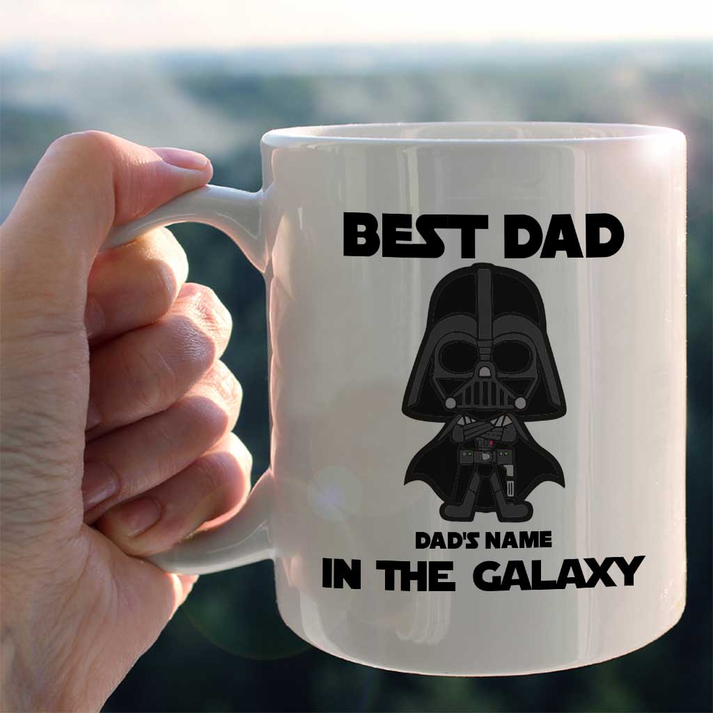 Personalized Best Dad In The Galaxy Mug Custom Name Gift for Father's Day Mug GradoCreations