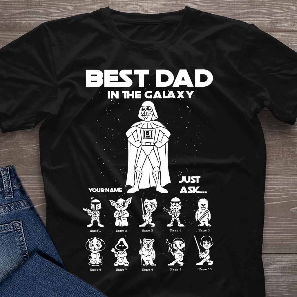 Personalized Best Dad In The Galaxy T-shirt & Hoodie Gift T-shirt & Hoodie GradoCreations