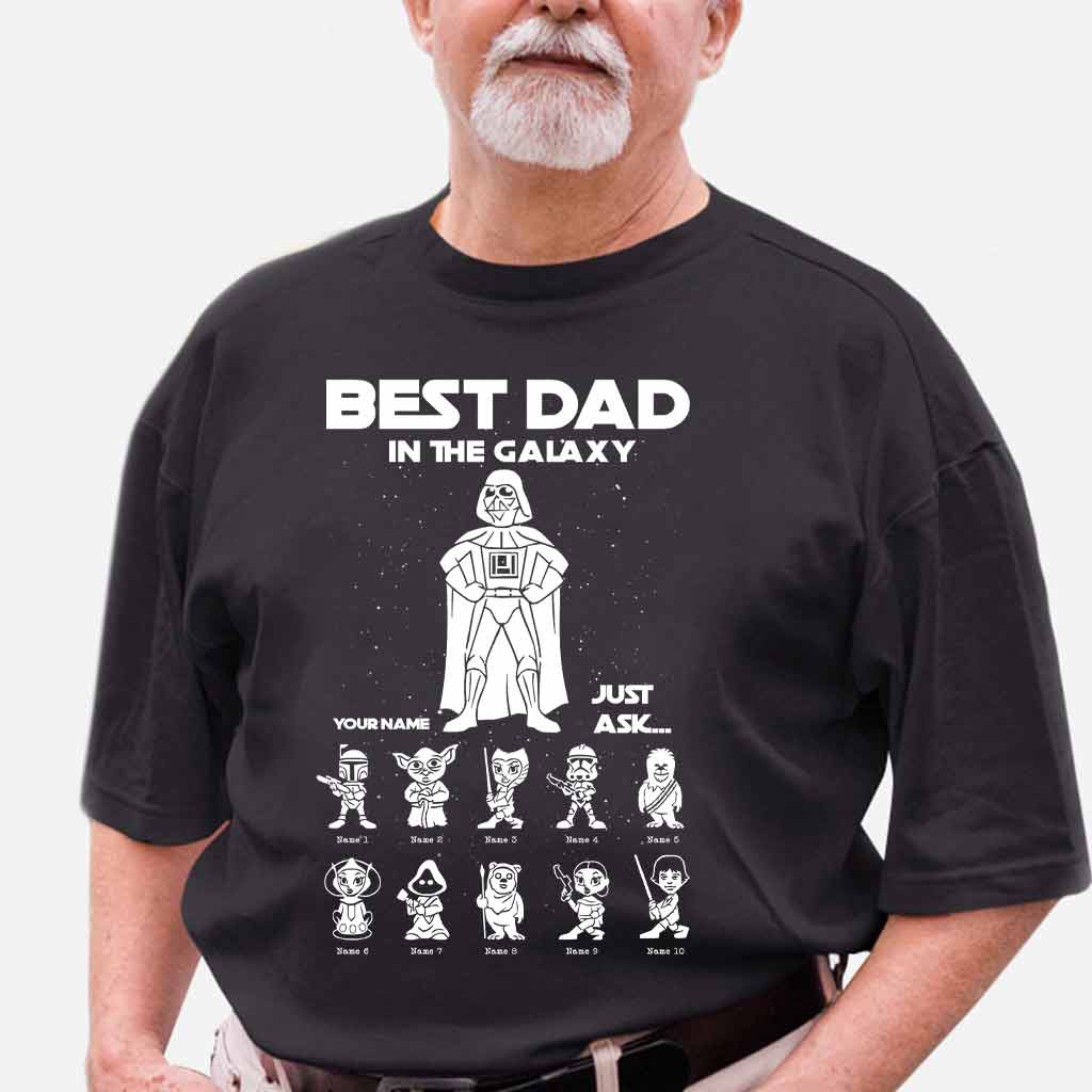Personalized Best Dad In The Galaxy T-shirt & Hoodie Gift T-shirt & Hoodie GradoCreations