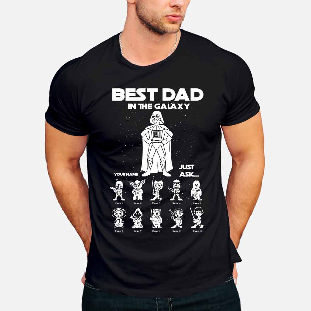 Personalized Best Dad In The Galaxy T-shirt & Hoodie Gift T-shirt & Hoodie GradoCreations