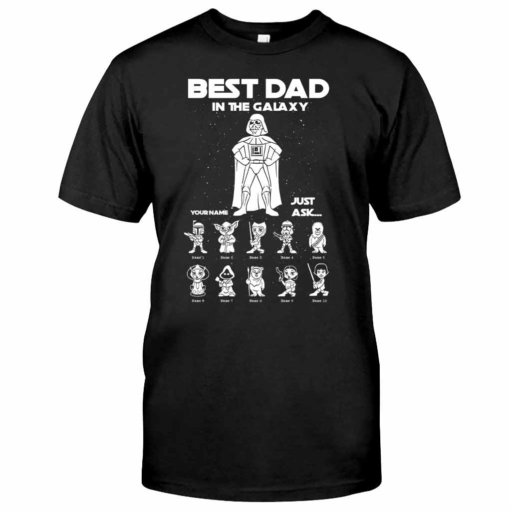 Personalized Best Dad In The Galaxy T-shirt & Hoodie Gift T-shirt & Hoodie GradoCreations