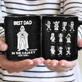 Personalized Best Dad In The Galaxy Mug Custom Name Gift for Father's Day Mug GradoCreations