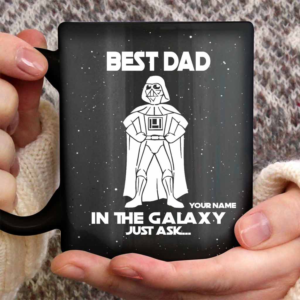 Personalized Best Dad In The Galaxy Mug Custom Name Gift for Father's Day Mug GradoCreations