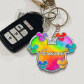Personalized Grandma Keychain Custom Design Acrylic Gift Keychain GradoCreations