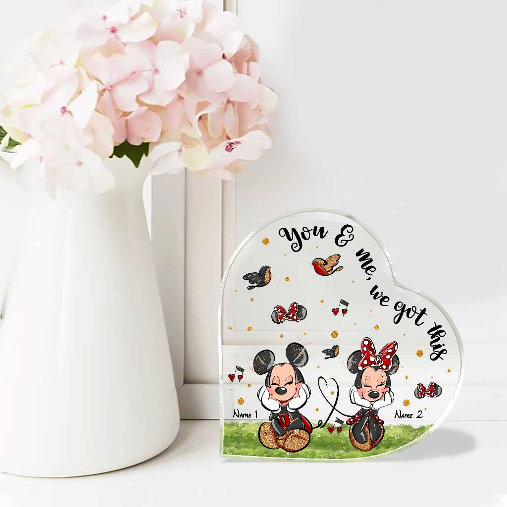 Personalized Couple Acrylic Plaque Custom Heart Shape Gift Custom Shaped Acrylic Plaque GradoCreations