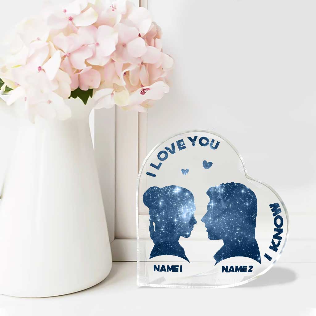 Personalized Custom Shaped Acrylic Plaque Heart Gift for Couple Custom Shaped Acrylic Plaque GradoCreations