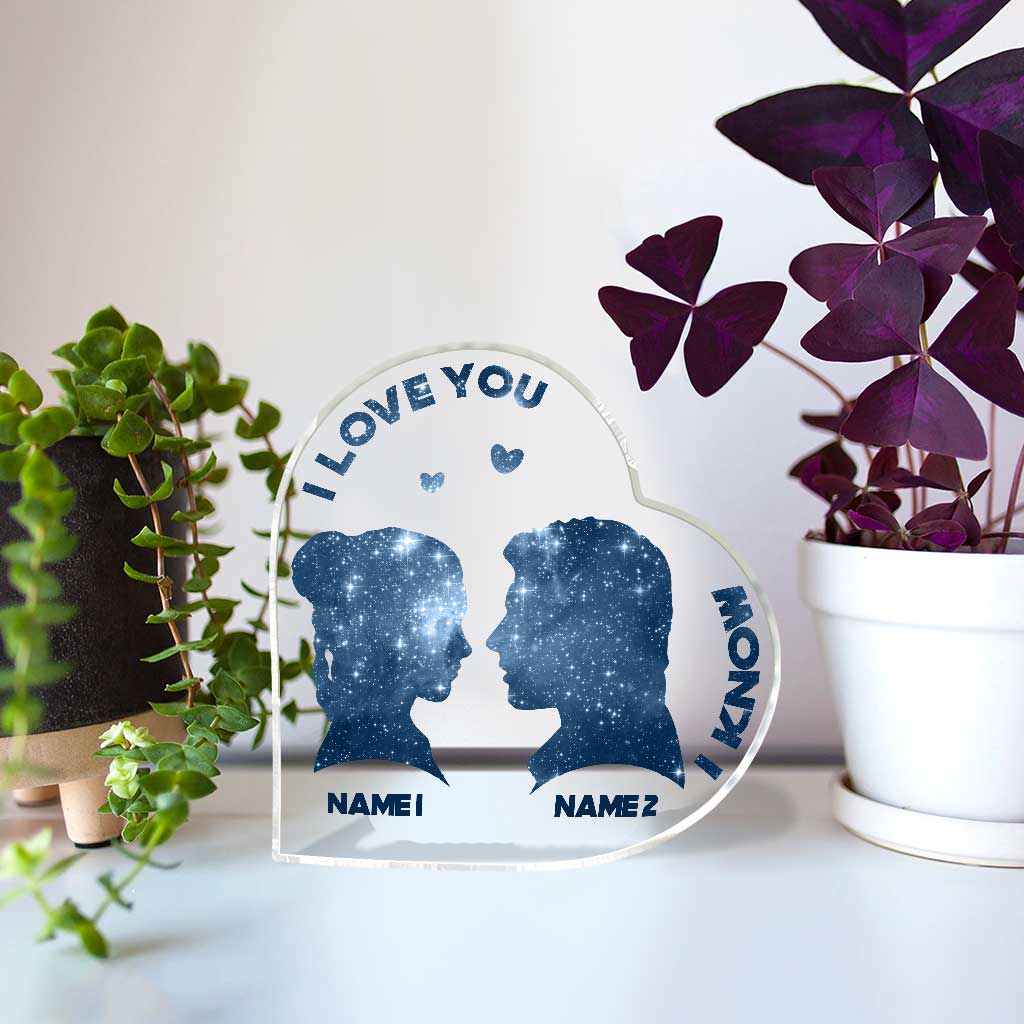 Personalized Custom Shaped Acrylic Plaque Heart Gift for Couple Custom Shaped Acrylic Plaque GradoCreations