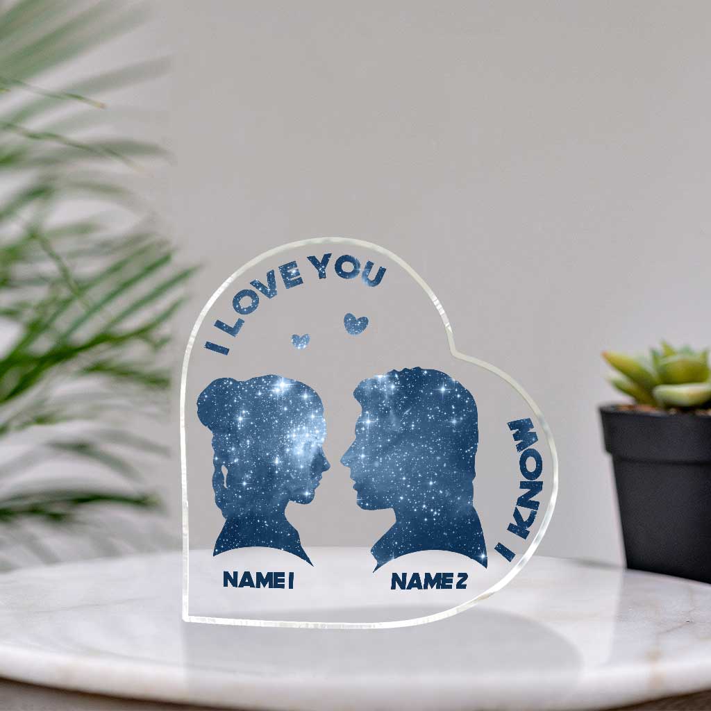 Personalized Custom Shaped Acrylic Plaque Heart Gift for Couple Custom Shaped Acrylic Plaque GradoCreations