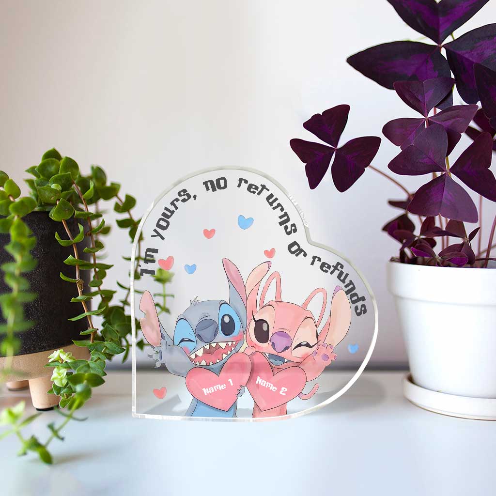 Personalized Custom Shaped Acrylic Plaque for Couples - Romantic Gift Custom Shaped Acrylic Plaque GradoCreations