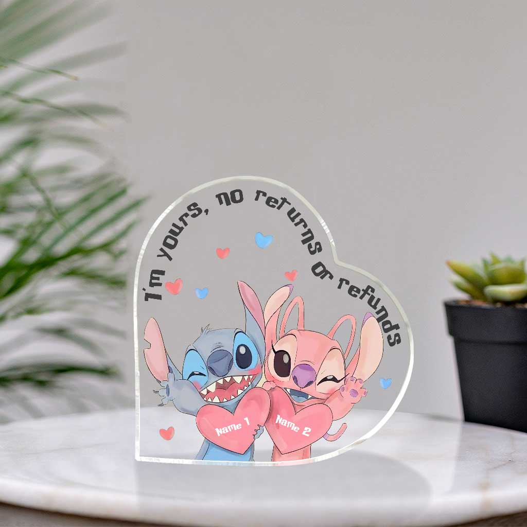 Personalized Custom Shaped Acrylic Plaque for Couples - Romantic Gift Custom Shaped Acrylic Plaque GradoCreations