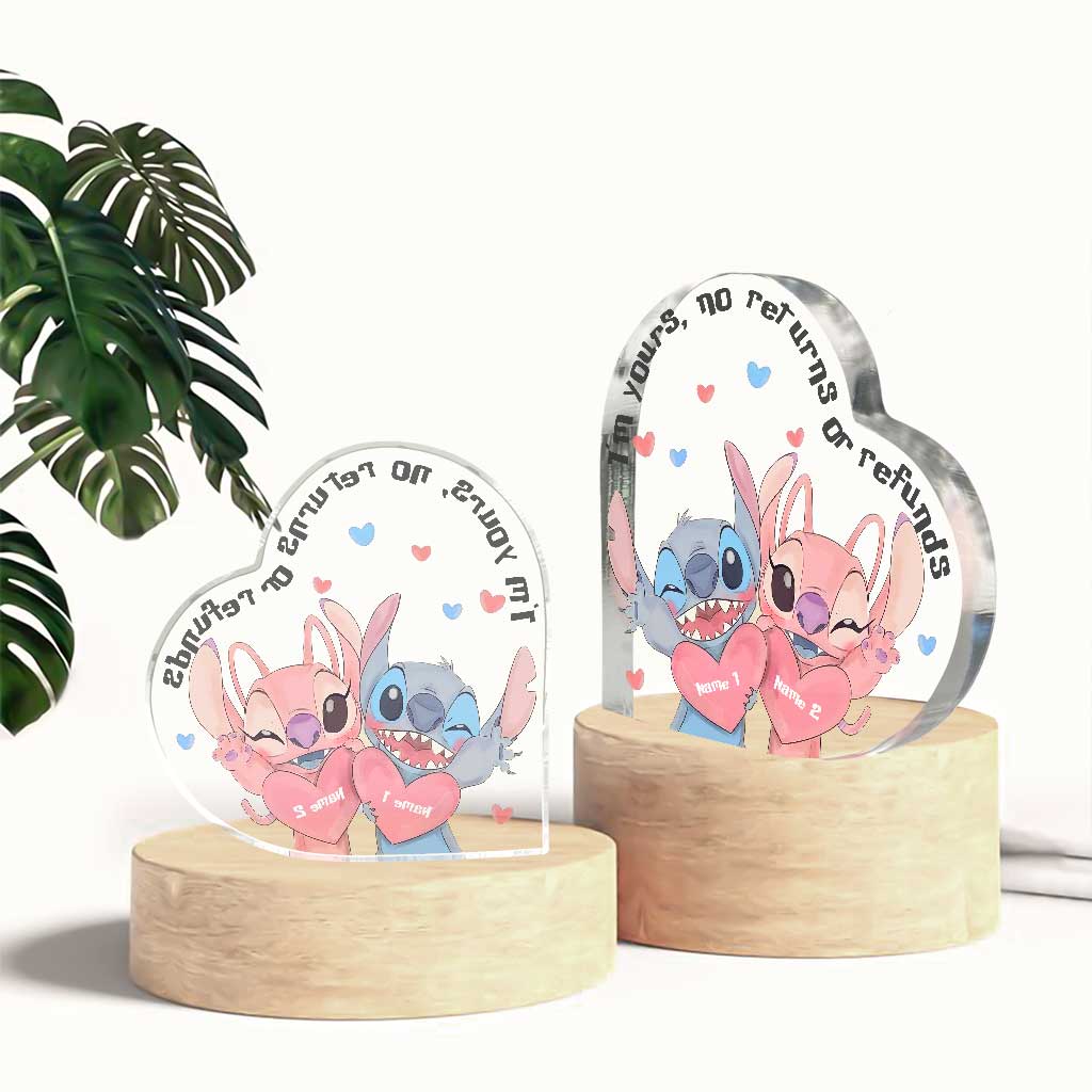 Personalized Custom Shaped Acrylic Plaque for Couples - Romantic Gift Custom Shaped Acrylic Plaque GradoCreations