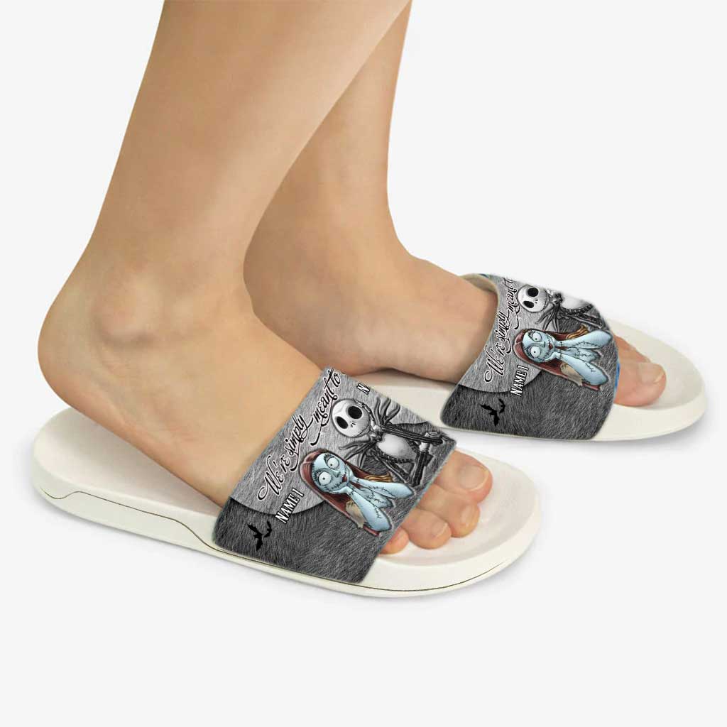Personalized Couple Slide Sandals Unique Design Gift for Halloween Slide Sandals GradoCreations