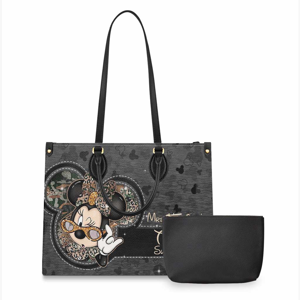 Personalized Leather Handbag Teacher Survival Kit Gift for Women Leather Handbag GradoCreations
