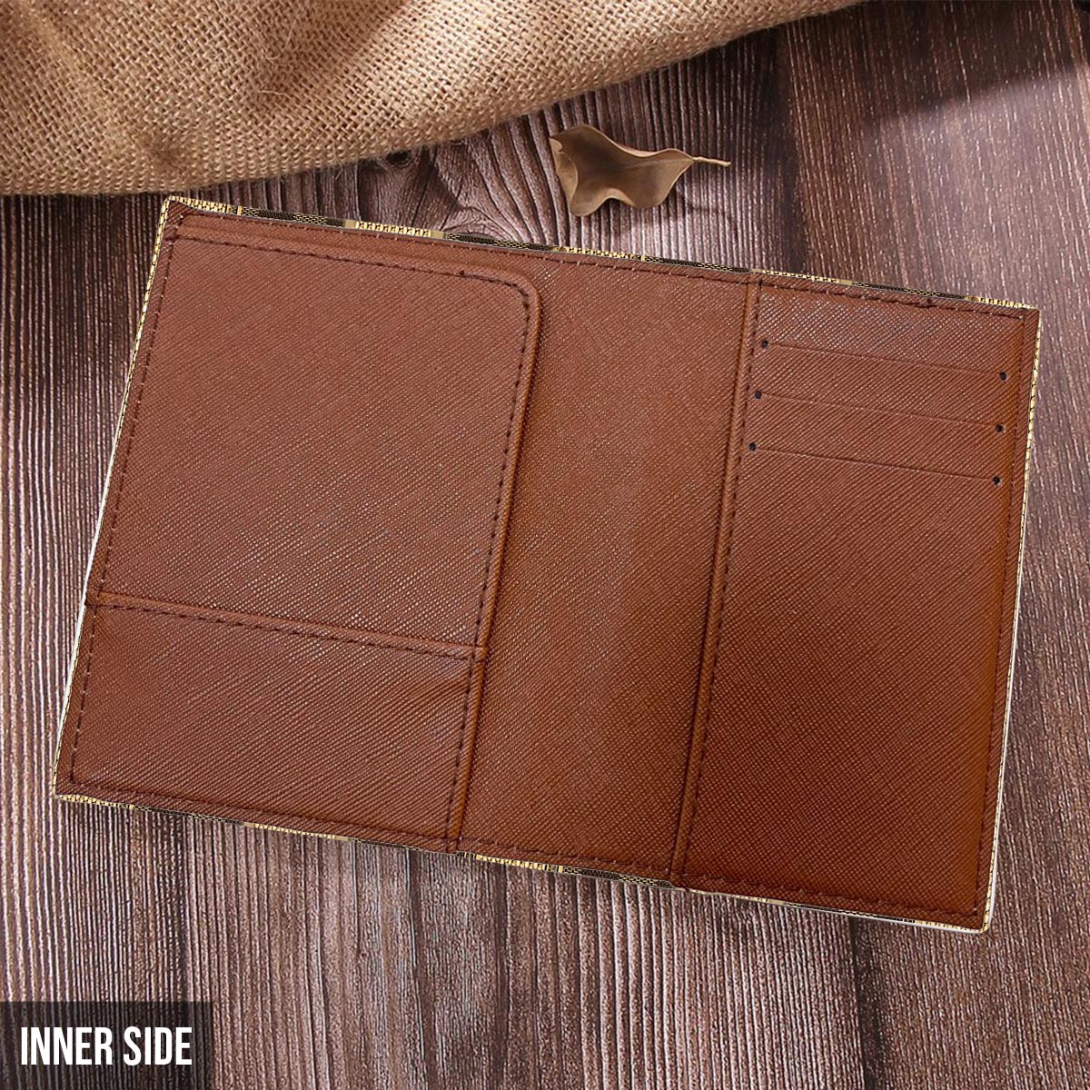 Personalized Leather Luggage Tag & Passport Holder Set with Name for Travelers Leather Luggage Tag & Passport Holder GradoCreations