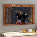 Personalized Mouse Canvas Print Custom Date Gift for Couples Canvas and Poster GradoCreations