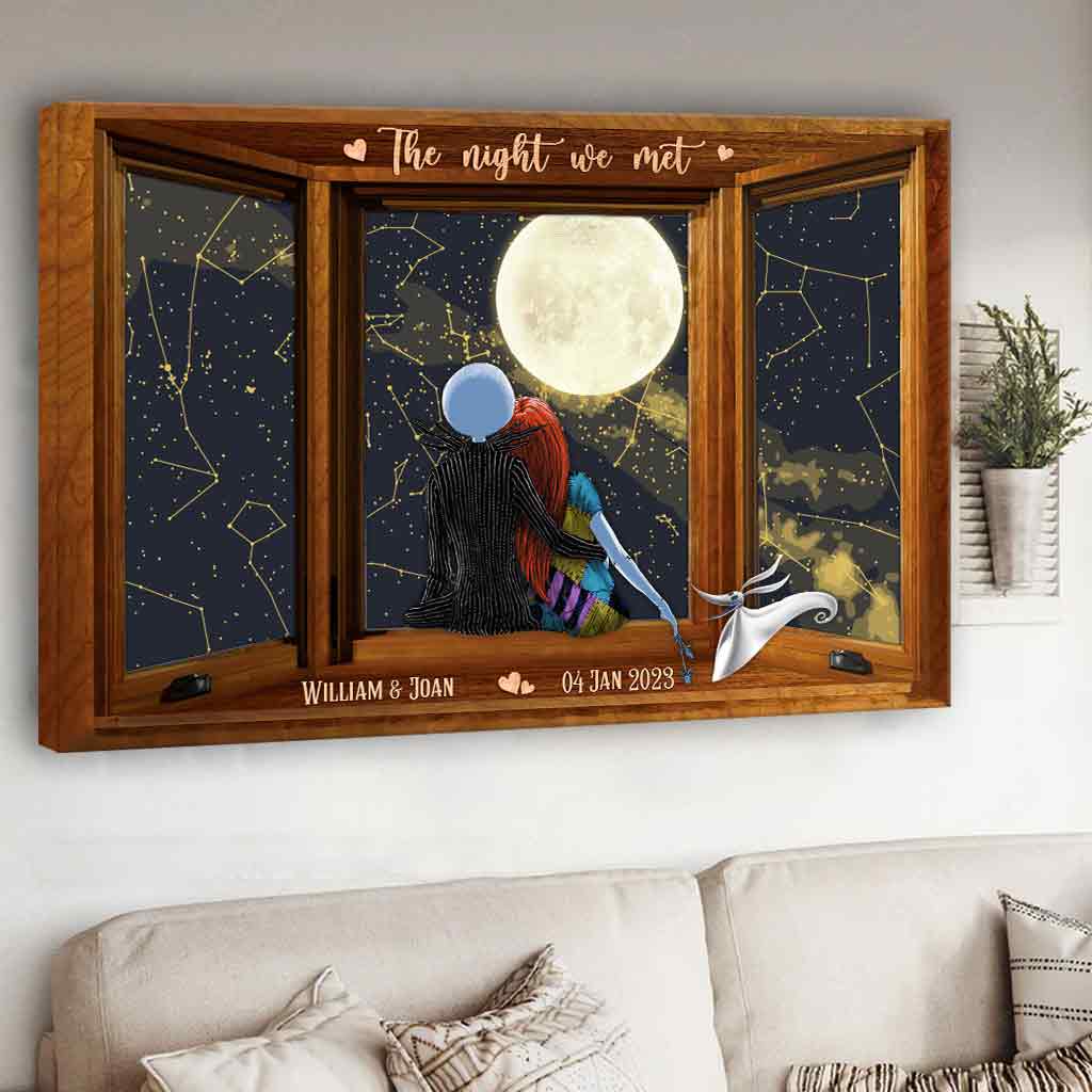 Personalized Canvas & Poster of Your Special Night Gift Canvas and Poster GradoCreations