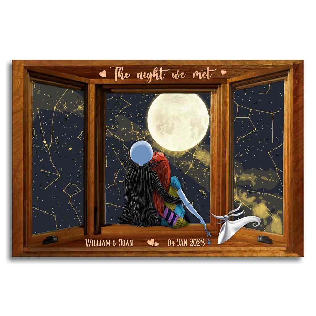 Personalized Canvas & Poster of Your Special Night Gift Canvas and Poster GradoCreations