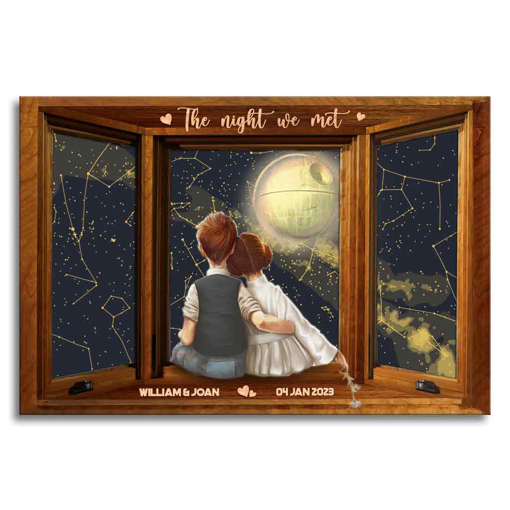Personalized Love Canvas Print Custom Couple Gift Unique Wall Art Canvas and Poster GradoCreations