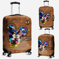 Personalized Mouse Luggage Cover with Custom Names for Couples Luggage Cover GradoCreations