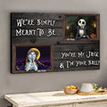 Personalized Nightmare Couple Canvas Print Custom Names Gift Canvas and Poster GradoCreations